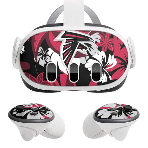 NFL Atlanta Falcons Tropical Print Meta Quest 3 Skin