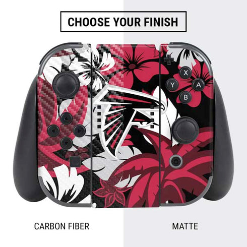 NFL Atlanta Falcons Tropical Print Nintendo Switch Bundle Skin