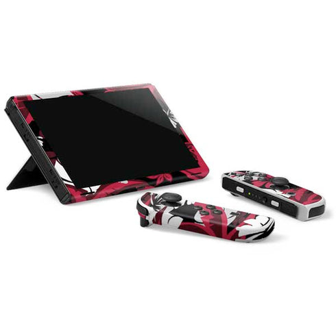 NFL Atlanta Falcons Tropical Print Nintendo Switch OLED (2021) Skin