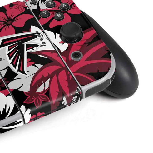NFL Atlanta Falcons Tropical Print Nintendo Switch OLED (2021) Skin