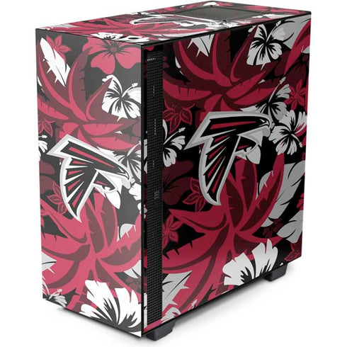 NFL Atlanta Falcons Tropical Print NZXT H510 Compact ATX Mid-Tower Case Skin
