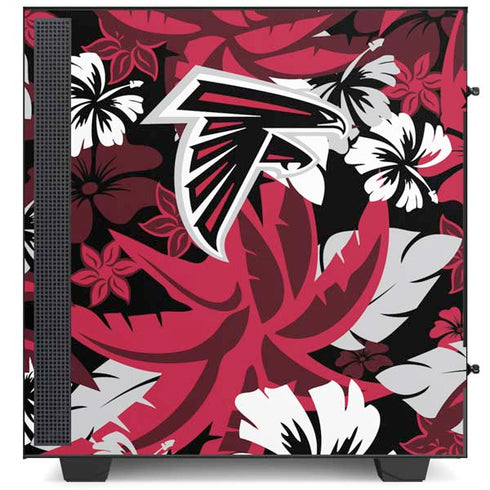 NFL Atlanta Falcons Tropical Print NZXT H510 Compact ATX Mid-Tower Case Skin