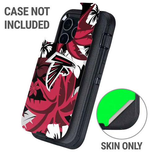 NFL Atlanta Falcons Tropical Print Otterbox Defender iPhone Skin