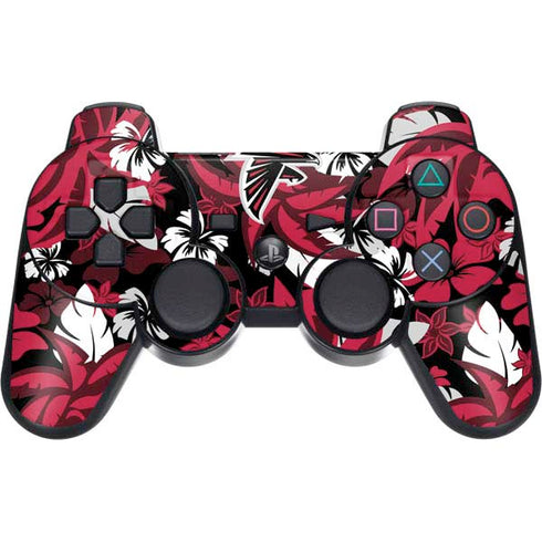 NFL Atlanta Falcons Tropical Print PS3 Dual Shock wireless controller Skin
