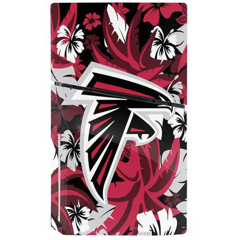NFL Atlanta Falcons Tropical Print PS5 Slim Disk Console Skin