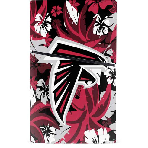 NFL Atlanta Falcons Tropical Print PS5 Slim Digital Edition Console Skin