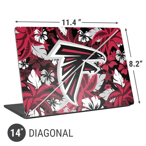 NFL Atlanta Falcons Tropical Print Universal Laptop 14in (11.4 x 8.2in) Skin