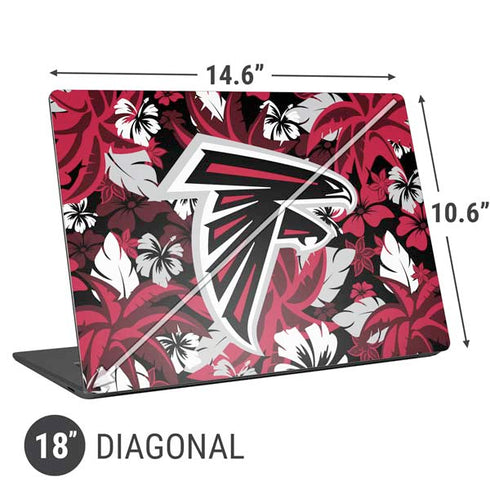 NFL Atlanta Falcons Tropical Print Universal Laptop 18in (14.6 x 10.6in) Skin