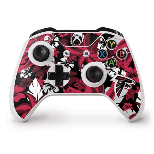 NFL Atlanta Falcons Tropical Print Xbox One S Controller Skin