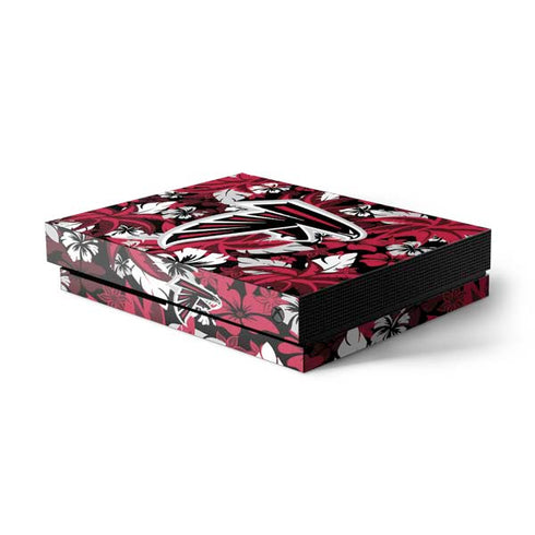 NFL Atlanta Falcons Tropical Print Xbox One X Console Skin