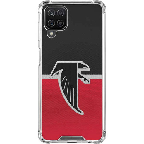 NFL Atlanta Falcons Vintage Galaxy A12 Clear Case