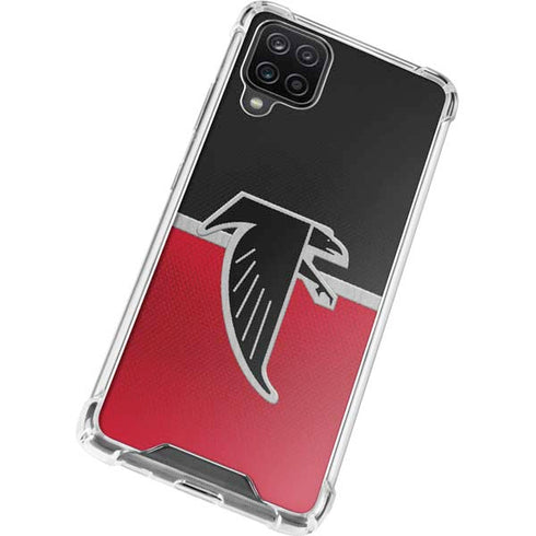 NFL Atlanta Falcons Vintage Galaxy A12 Clear Case