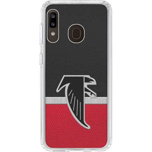 NFL Atlanta Falcons Vintage Galaxy A20 Clear Case