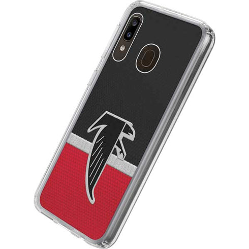 NFL Atlanta Falcons Vintage Galaxy A20 Clear Case