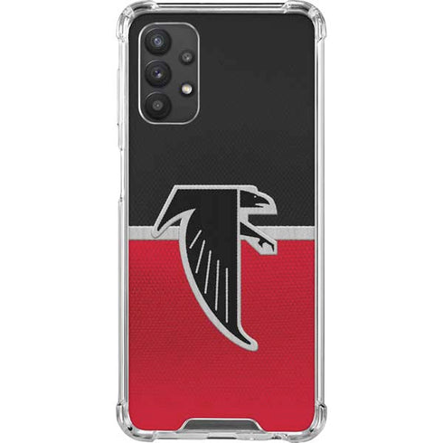 NFL Atlanta Falcons Vintage Galaxy A32 5G Clear Case