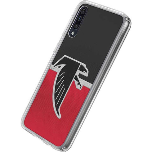 NFL Atlanta Falcons Vintage Galaxy A50 Clear Case