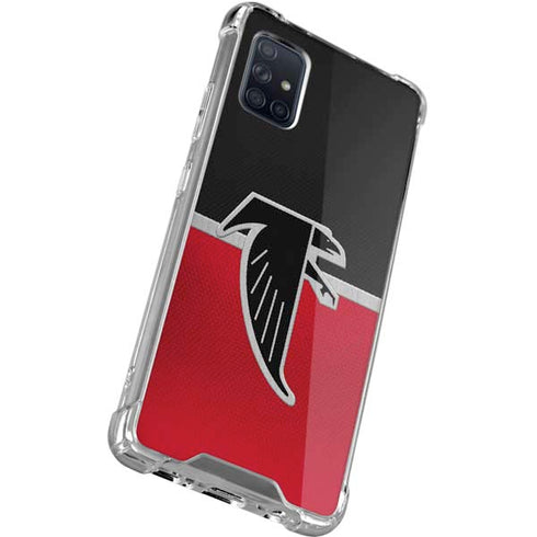 NFL Atlanta Falcons Vintage Galaxy A71 5G Clear Case