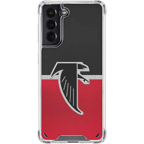 NFL Atlanta Falcons Vintage Galaxy S21 5G Clear Case