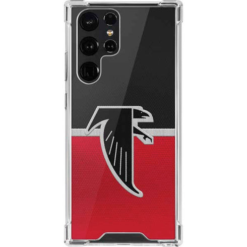 NFL Atlanta Falcons Vintage Galaxy S22 Ultra Clear Case
