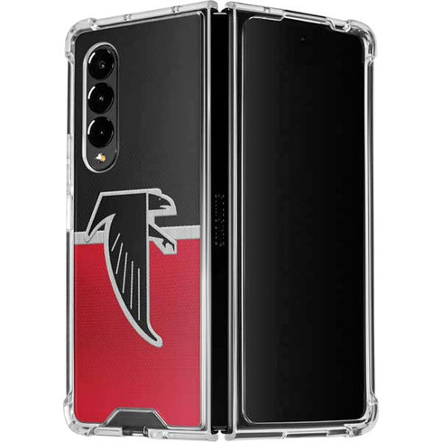 NFL Atlanta Falcons Vintage Galaxy Z Fold4 5G Clear Case