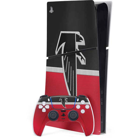 NFL Atlanta Falcons Vintage PS5 Slim Digital Edition Bundle Skin