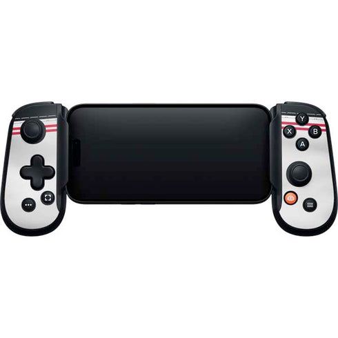 NFL Atlanta Falcons White Striped Backbone One for iPhone Game Controller Skin