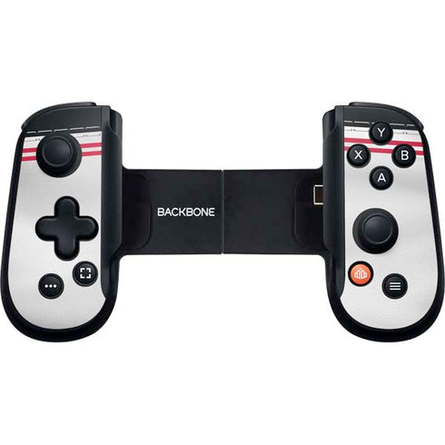 NFL Atlanta Falcons White Striped Backbone One for iPhone Game Controller Skin