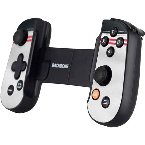 NFL Atlanta Falcons White Striped Backbone One for iPhone Game Controller Skin