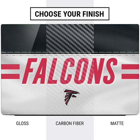 NFL Atlanta Falcons White Striped Dell Vostro Skin