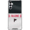NFL Atlanta Falcons White Striped Galaxy A14 5G Clear Case