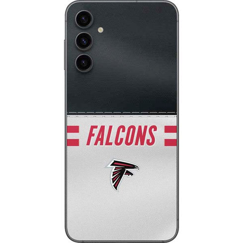 NFL Atlanta Falcons White Striped Galaxy A14 5G Skin