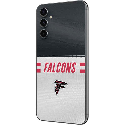 NFL Atlanta Falcons White Striped Galaxy A14 5G Skin