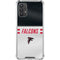 NFL Atlanta Falcons White Striped Galaxy A32 5G Clear Case