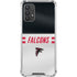 NFL Atlanta Falcons White Striped Galaxy A32 5G Clear Case