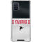 NFL Atlanta Falcons White Striped Galaxy A51 5G Clear Case