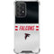 NFL Atlanta Falcons White Striped Galaxy A52 5G Clear Case
