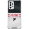 NFL Atlanta Falcons White Striped Galaxy A53 5G Clear Case