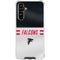 NFL Atlanta Falcons White Striped Galaxy A54 5G Clear Case