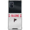 NFL Atlanta Falcons White Striped Galaxy A71 5G Clear Case