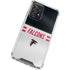 NFL Atlanta Falcons White Striped Galaxy A72 5G Clear Case