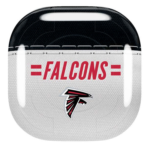 NFL Atlanta Falcons White Striped Galaxy Buds Pro Skin