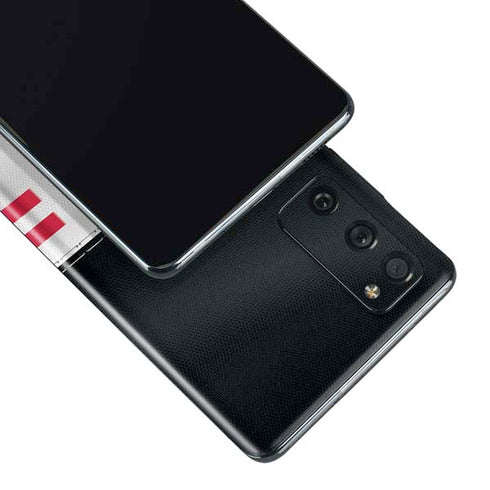 NFL Atlanta Falcons White Striped Galaxy S20 Fan Edition Skin