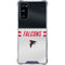 NFL Atlanta Falcons White Striped Galaxy S20 FE Clear Case