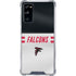 NFL Atlanta Falcons White Striped Galaxy S20 FE Clear Case