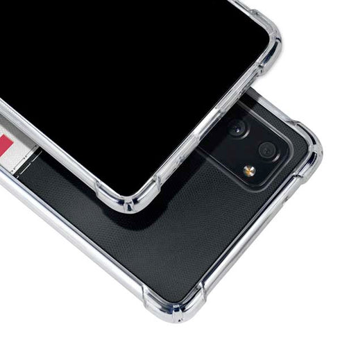 NFL Atlanta Falcons White Striped Galaxy S20 FE Clear Case