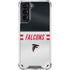 NFL Atlanta Falcons White Striped Galaxy S21 5G Clear Case