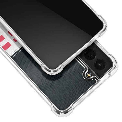 NFL Atlanta Falcons White Striped Galaxy S21 5G Clear Case