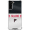 NFL Atlanta Falcons White Striped Galaxy S21 FE Clear Case