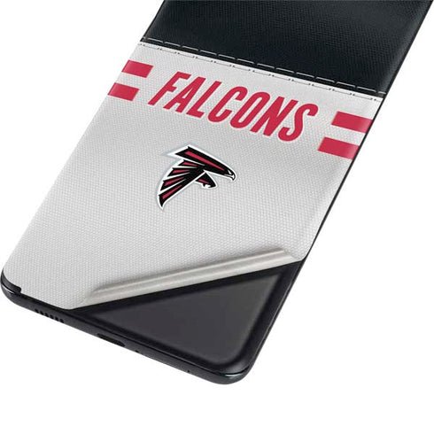 NFL Atlanta Falcons White Striped Galaxy S21 Plus 5G Skin