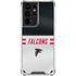 NFL Atlanta Falcons White Striped Galaxy S21 Ultra 5G Clear Case